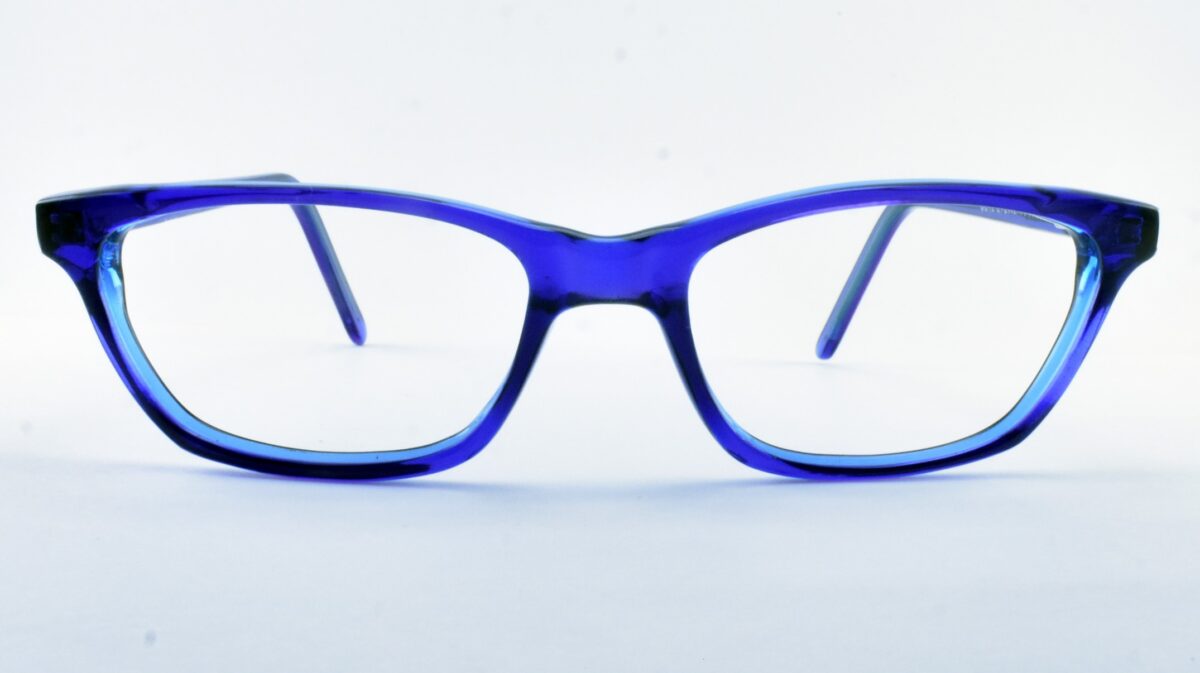 BLUE-PINK CELLULOID GEOMETRIC FULL RIM FRAME - Image 1