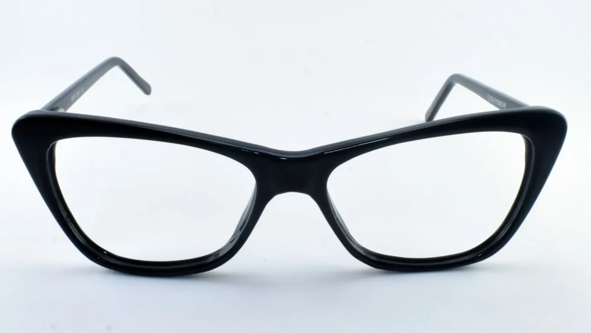BLACK ACETATE CATS EYE FULL RIM FRAME - Image 5