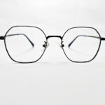 Black hexagonal frame