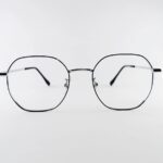 Black hexagonal frame