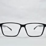 Black rectangular frame for screen glass