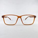 Brown rectangular frame for screen glass