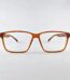 Amber Brown Square Eyeglasses