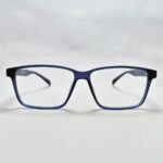 Blue rectangular frame for screen glass