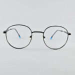 Grey finish round frame