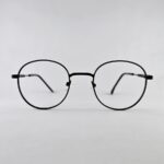 Black small round frame