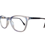 Transparent Blue cats eye frame