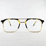 Black yellow clubmaster frame