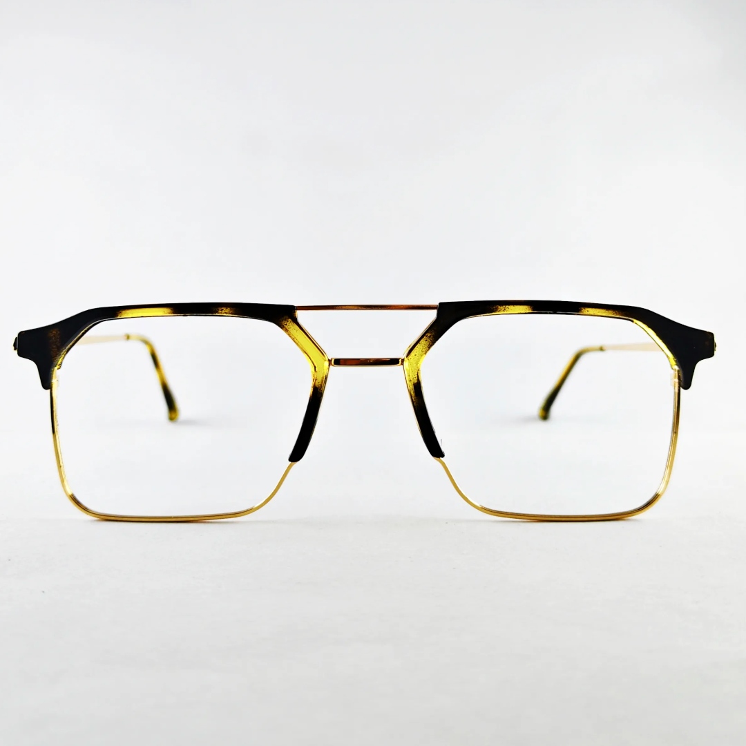 Untitled Project - 2026-06-01T193650.687 Black yellow clubmaster frame - Image 1