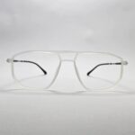 White wayfarer frame for screen glass