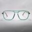 Green Double-Bridge Aviator Eyeglass | Eyedell