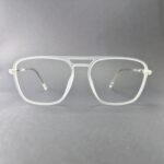 White wayfarer frame