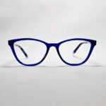 Blue cat-eye kids frame
