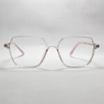 Transparent pink Geometric Frame