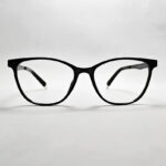 Modified soft black cat-eye frame