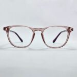 Transparent rose-pink Eyeglass