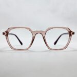 Geometric Crown-Panto Translucent Eyeglass