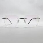 Rimless Geometric Eyeglass