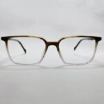 Olive Crystal Square Eyeglass