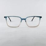 Ice Blue Gradient Square Eyeglass