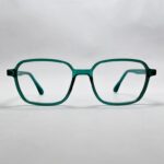 Transparent matte emerald green Eyeglass