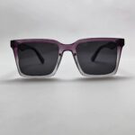 Burgundy full-rim Square Sunglass