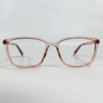Blush pink crystal-clear square Eyeglass