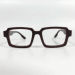 Matte Brown Geometric Rectangular Frame