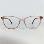 Transparent peach full-rim eyeglass | Stylish Prescription Eyeglasses | EyeDell