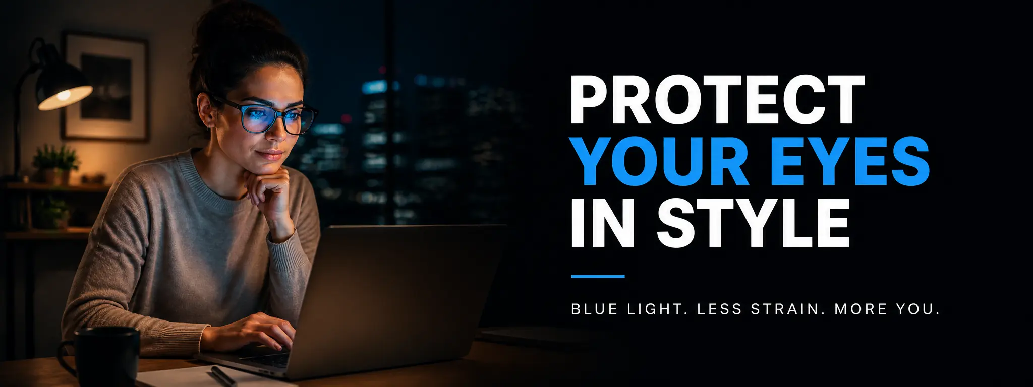 Protect your eyes in style — blue light screen glasses